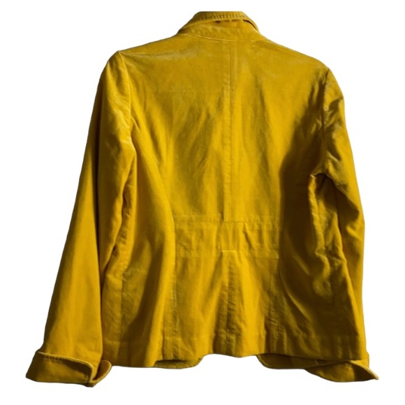 J. Crew Jackets & Coats J Crew Mustard Yellow Velvet Blazerjacket